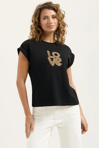 Florez sammy t-shirt love strass