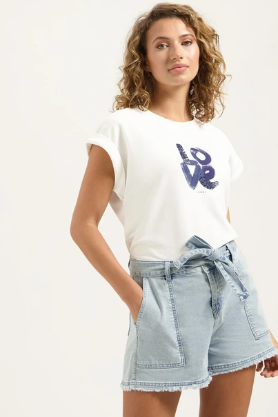 Florez sammy t-shirt love strass