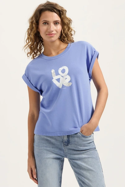 Florez sammy t-shirt love strass