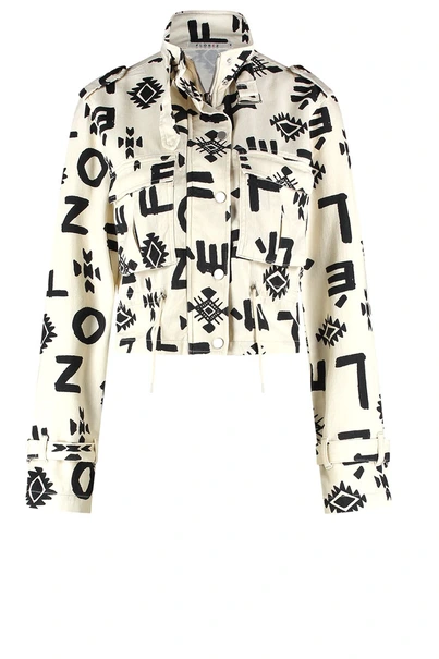 Florez seven jacket leter print