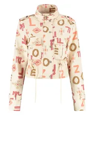 Florez seven jacket letter print