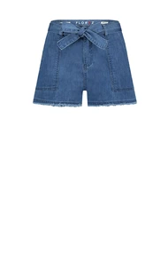 Florez sienna short raw edge