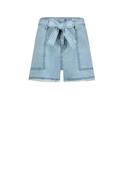 Florez sienna short raw edge