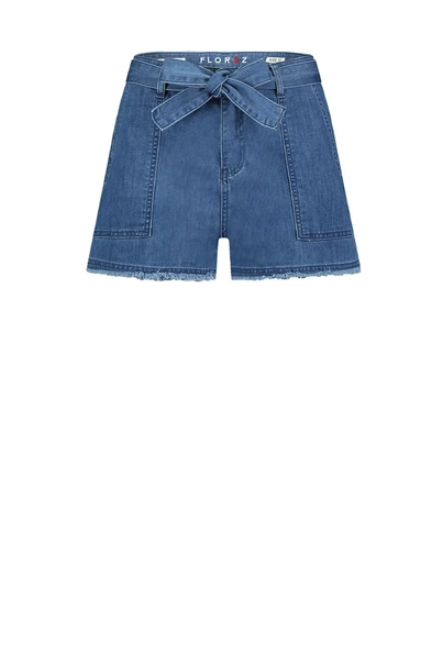 Florez sienna short raw edge