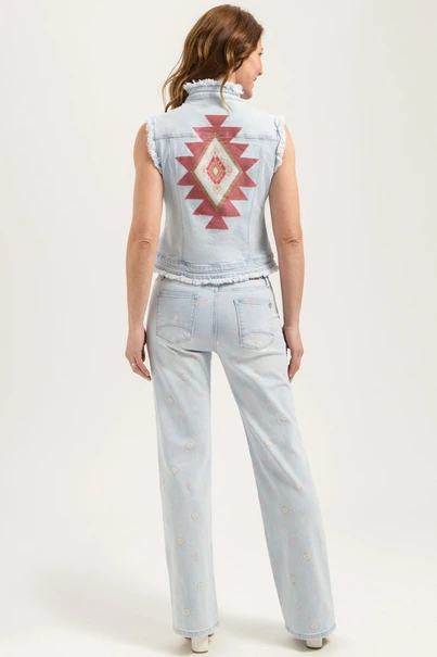 Florez sophie straight aztec print