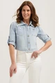 Florez zaza jacket raw edge jeans