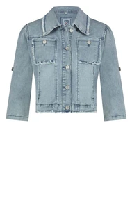 Florez zaza jacket raw edge jeans