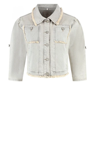 Florez zaza jacket raw edge jeans