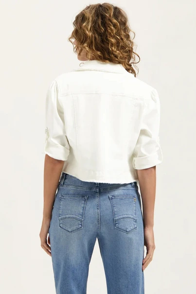 Florez zaza jacket raw edge jeans
