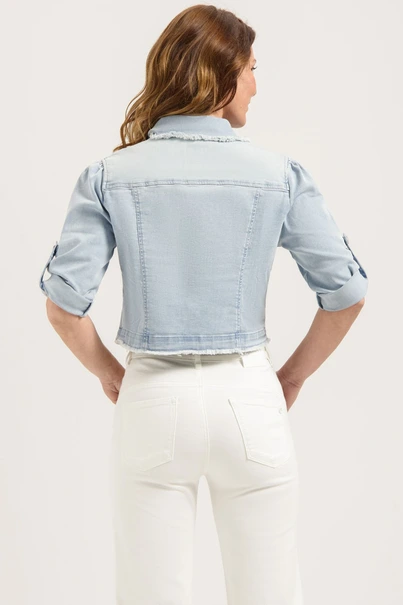 Florez zaza jacket raw edge jeans