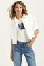 Florez zaza jacket raw edge jeans