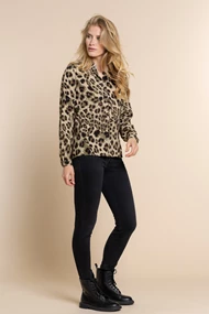 Geisha 13741-20 blouse leopard print
