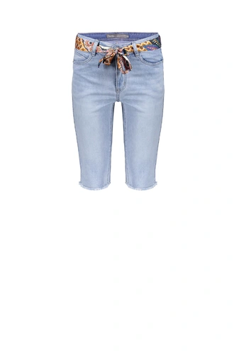 Geisha 21012-10 jeans capri raw edge