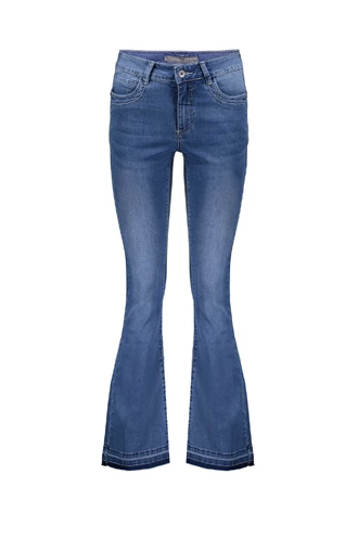 Geisha 21055-10 flared jeans raw