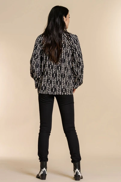 Geisha 23942-20 top ruimvallend print