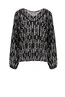 Geisha 23942-20 top ruimvallend print