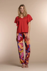Geisha 31408-20 broek retro print