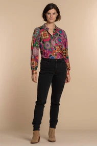 Geisha 32644-20 print blouse tricot