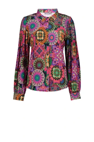 Geisha 32644-20 print blouse tricot