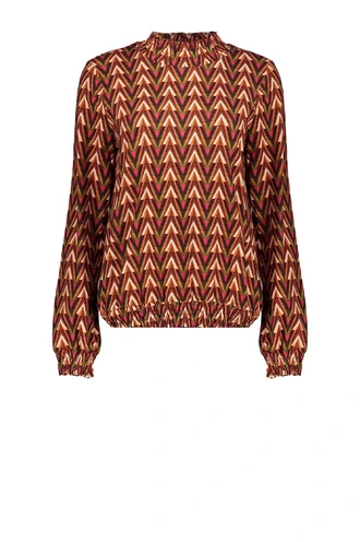 Geisha 32649-20 top smock hals print