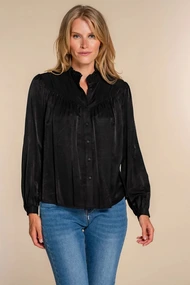 Geisha 33579-14 blouse satijn ruffle