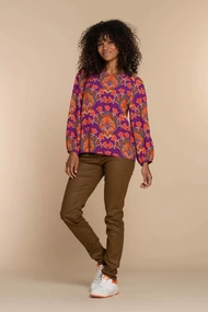 Geisha 33670-20 blouse orament print