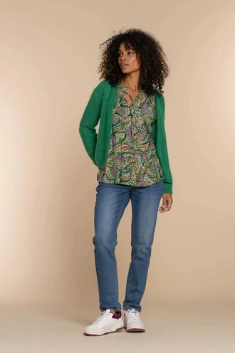 Geisha 34577-70 vest grof gebreid