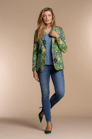 Geisha 35085-32 print blazer 2 knoops