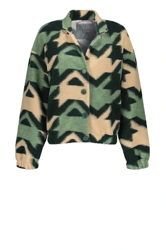Geisha 35535-70 teddy bomber jacket