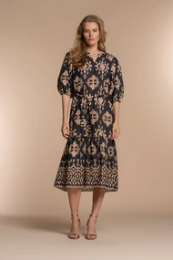 Geisha 37130-20 jurk ornament print