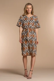 Geisha 37133-20 jurk grafische print