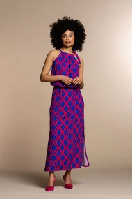 Geisha 37415-70 jurk mouwloos ikat
