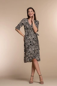 Geisha 37459-20 jurk ptint overslag