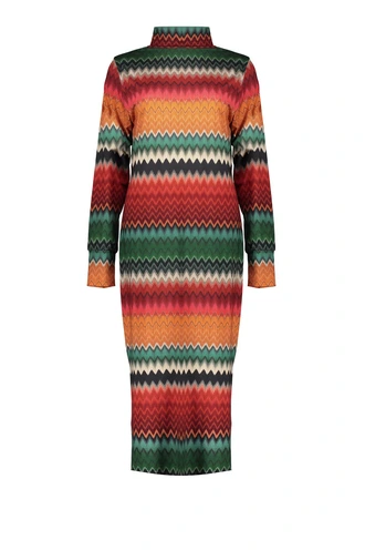 Geisha 37625-20 tricot jurk zig zag