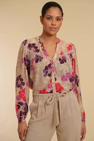 Geisha 43121-26 blouse bloemprint