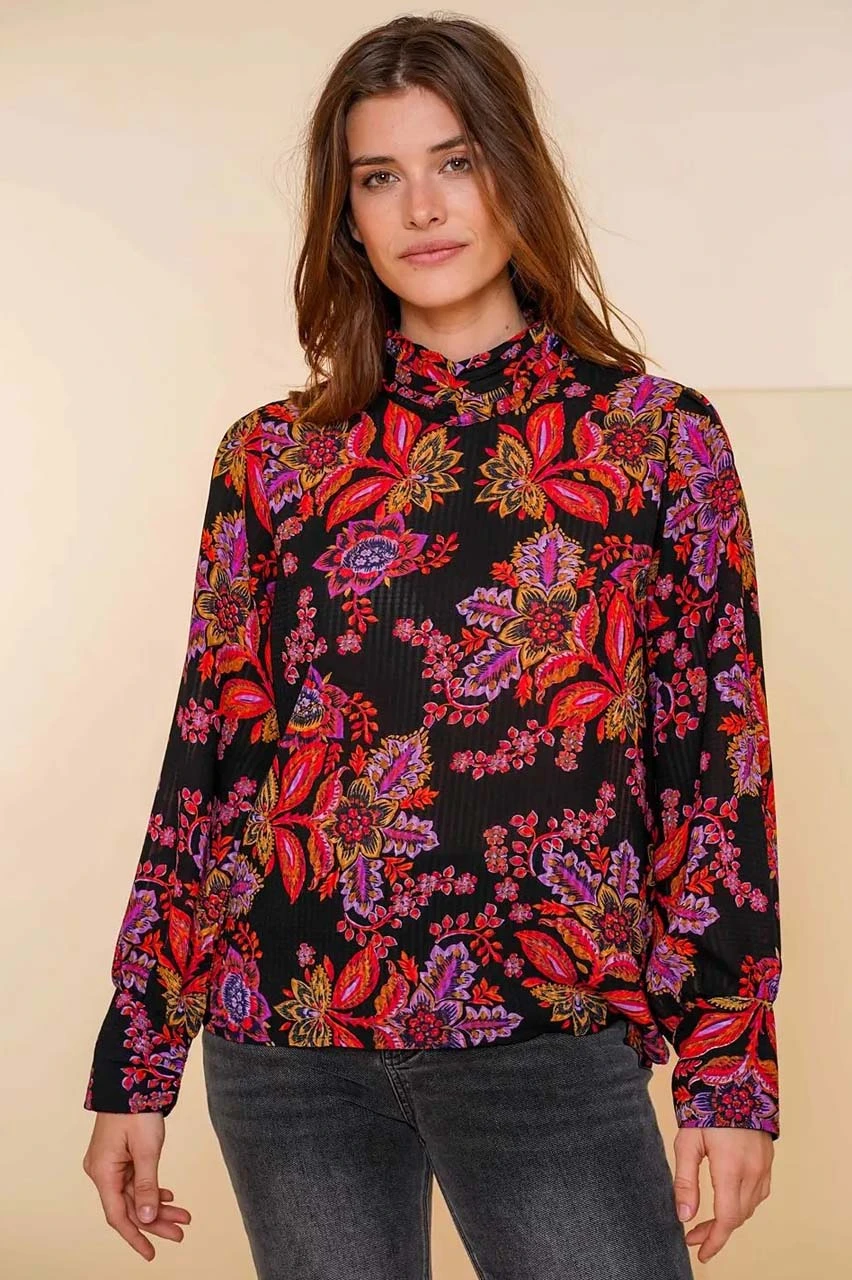 Geisha 43554 21 top bloem print