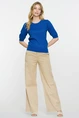 Geisha 51037-10 broek twill wide leg