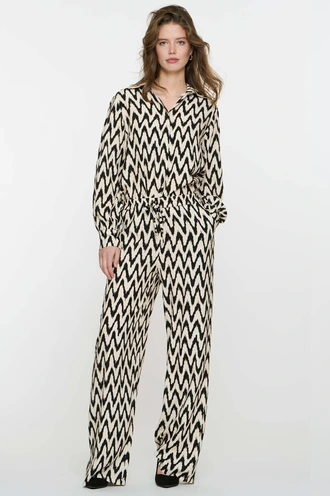 Geisha 51173-70 print broek zig zag
