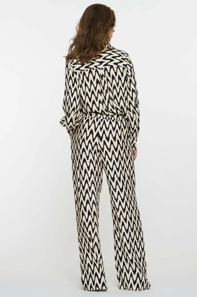 Geisha 51173-70 print broek zig zag