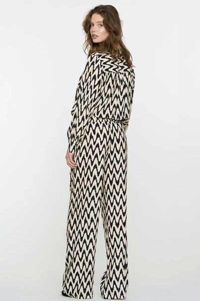 Geisha 51173-70 print broek zig zag