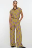 Geisha 51225-20 wide leg print broek