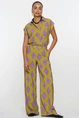 Geisha 51225-20 wide leg print broek