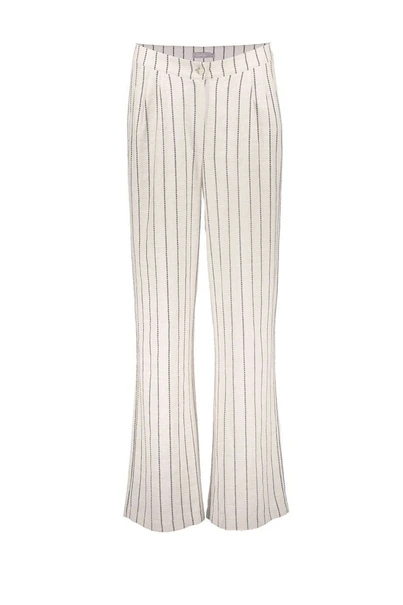 Geisha 51231-20 streep broek linnen