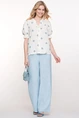 Geisha 51395-20 wide leg pinstripe