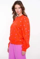 Geisha 52081-21 sweater bloem borduur