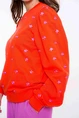 Geisha 52081-21 sweater bloem borduur
