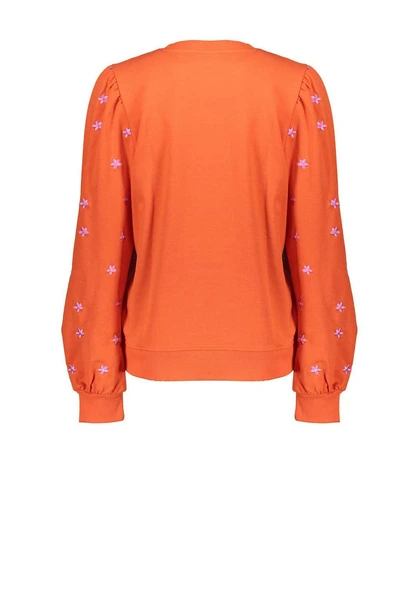 Geisha 52081-21 sweater bloem borduur