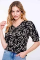 Geisha 52171-20 print-shirt pofmouwen