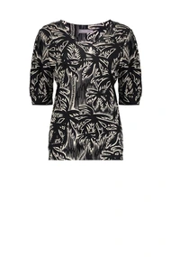 Geisha 52171-20 print-shirt pofmouwen