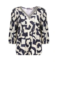 Geisha 52174-20 top print v-hals